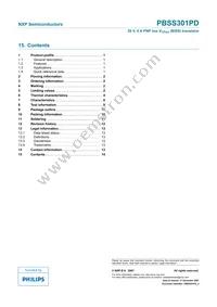 PBSS301PD Datasheet Page 15