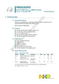PBSS302PDH Datasheet Page 2