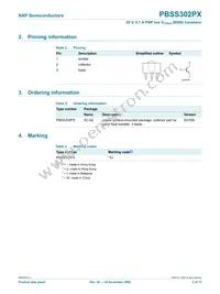 PBSS302PX Datasheet Page 3