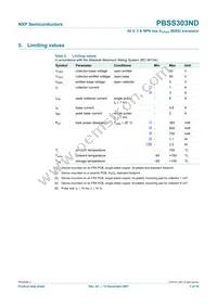 PBSS303ND Datasheet Page 4