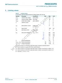 PBSS303PD Datasheet Page 4