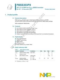 PBSS303PX Datasheet Page 2