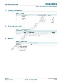 PBSS303PX Datasheet Page 3