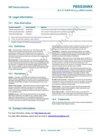 PBSS304NXZ Datasheet Page 15