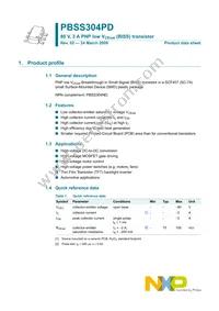 PBSS304PD Datasheet Page 2