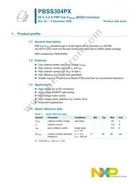 PBSS304PX Datasheet Page 2