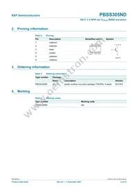 PBSS305ND Datasheet Page 3