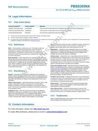 PBSS305NX Datasheet Page 15