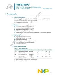 PBSS305PD Datasheet Page 2