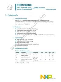 PBSS306NX Datasheet Page 2