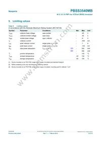 PBSS3540MB Datasheet Page 3