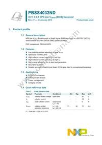PBSS4032ND Datasheet Page 2