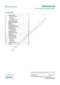 PBSS4032ND Datasheet Page 15