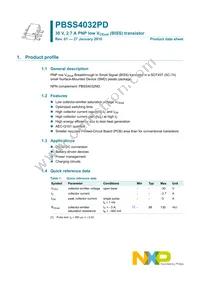 PBSS4032PD Datasheet Page 2