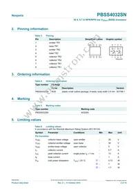 PBSS4032SN Datasheet Page 2