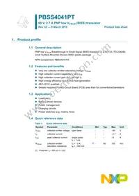 PBSS4041PT Datasheet Page 2