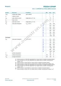 PBSS4112PANP Datasheet Page 3