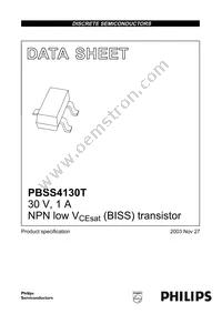 PBSS4130T Datasheet Page 2