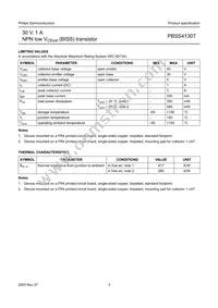 PBSS4130T Datasheet Page 4