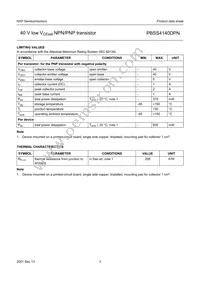 PBSS4140DPNF Datasheet Page 4