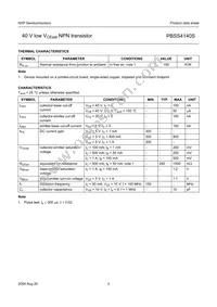 PBSS4140S Datasheet Page 3