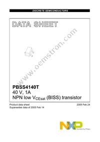 PBSS4140T Datasheet Page 2