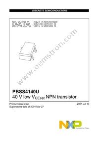 PBSS4140U Datasheet Page 2