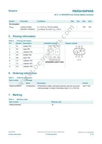 PBSS4160PANSX Datasheet Page 2