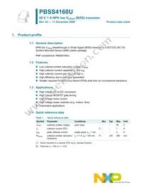 PBSS4160U Datasheet Page 2