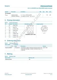 PBSS4220PANSX Datasheet Page 2