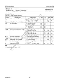 PBSS4230T Datasheet Page 5