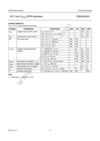 PBSS4240Y Datasheet Page 5