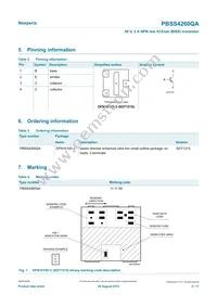 PBSS4260QAZ Datasheet Page 2