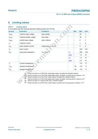 PBSS4330PASX Datasheet Page 3