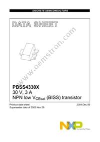 PBSS4330X Datasheet Page 2