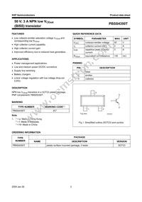 PBSS4350TVL Datasheet Page 3