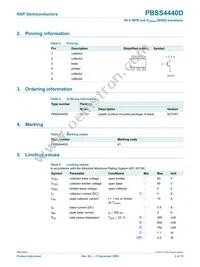 PBSS4440D Datasheet Page 3