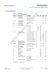 PBSS4580PA Datasheet Page 7