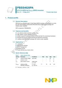 PBSS4620PA Datasheet Page 2