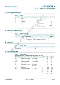 PBSS4630PA Datasheet Page 3