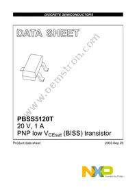 PBSS5120T Datasheet Page 2