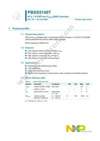 PBSS5140T/ZLR Datasheet Page 2