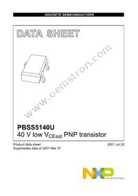 PBSS5140U Datasheet Page 2