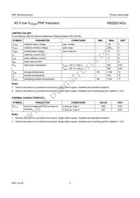 PBSS5140U Datasheet Page 4