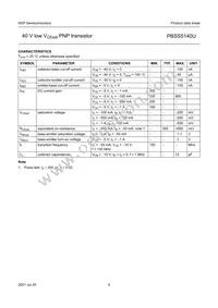 PBSS5140U Datasheet Page 5