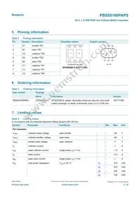 PBSS5160PAPSX Datasheet Page 2