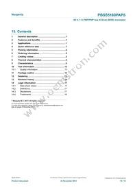 PBSS5160PAPSX Datasheet Page 19