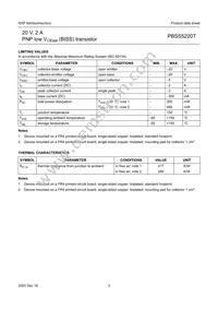 PBSS5220T Datasheet Page 4