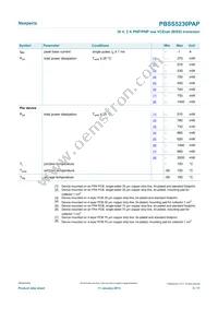 PBSS5230PAP Datasheet Page 3