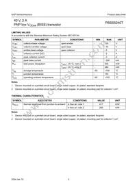 PBSS5240TVL Datasheet Page 4